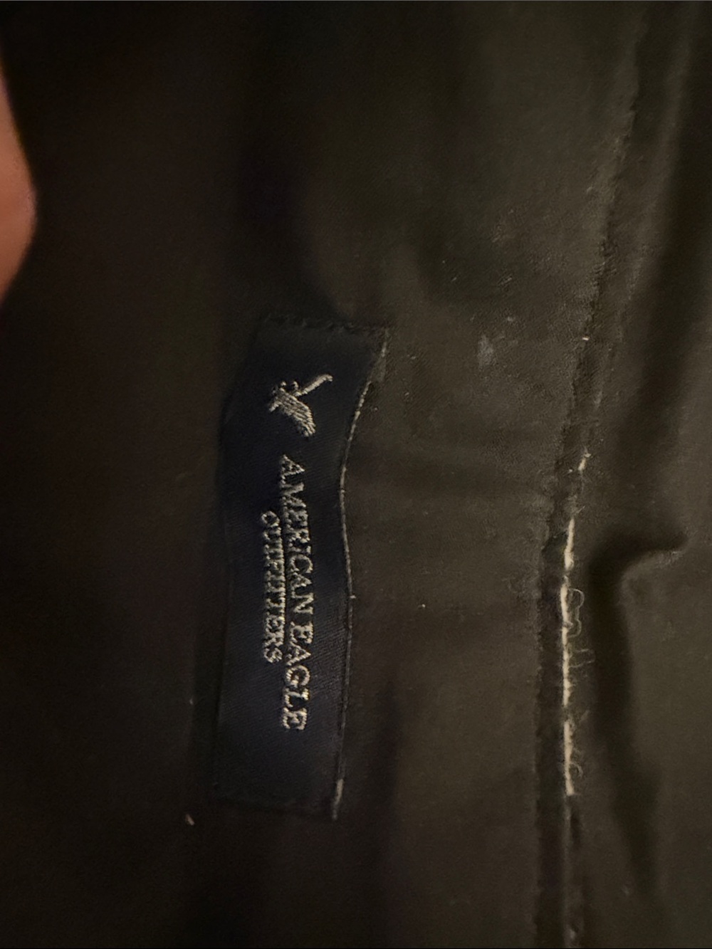 American Eagle Outfitters Black Interior Jacket Label